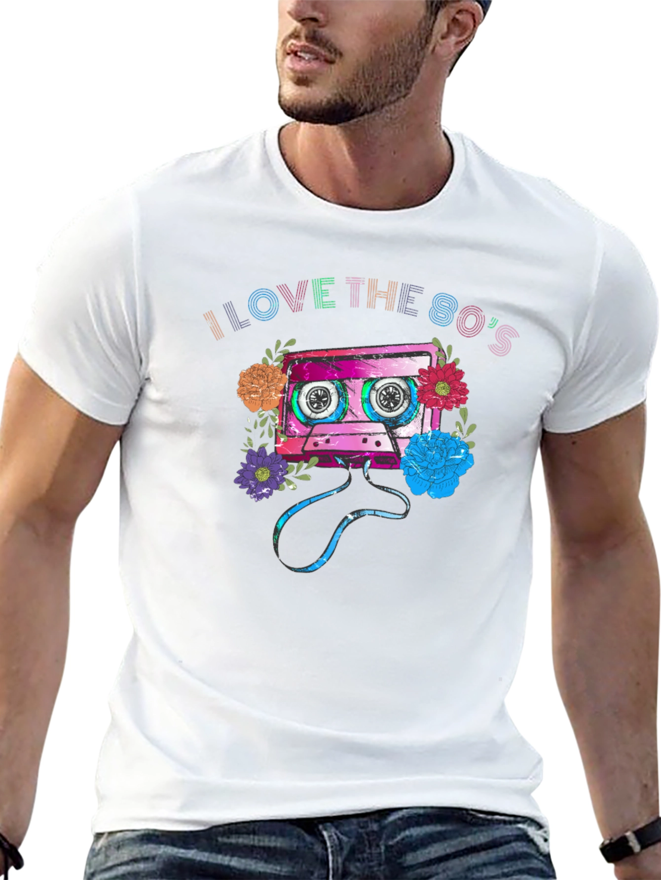 I Love the 80s Cassette Tape Graphic T-Shirt