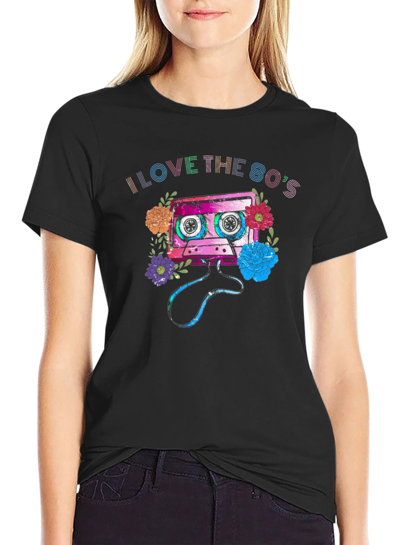 I Love the 80s Cassette Tape Graphic T-Shirt