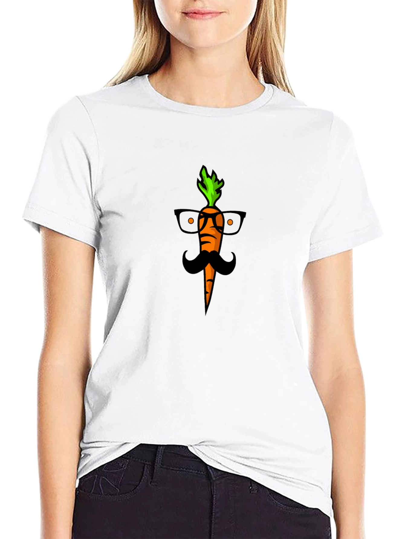 Mr. Carrot Tee - Quirky Graphic Print