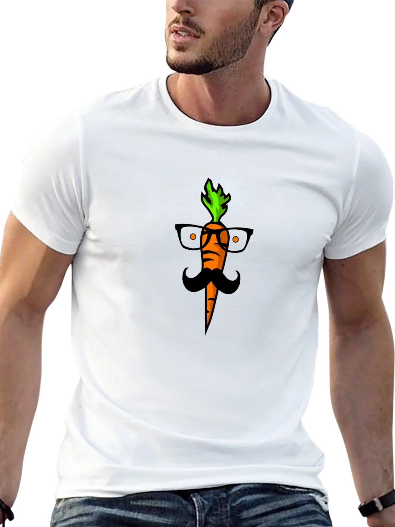 Mr. Carrot Tee - Quirky Graphic Print