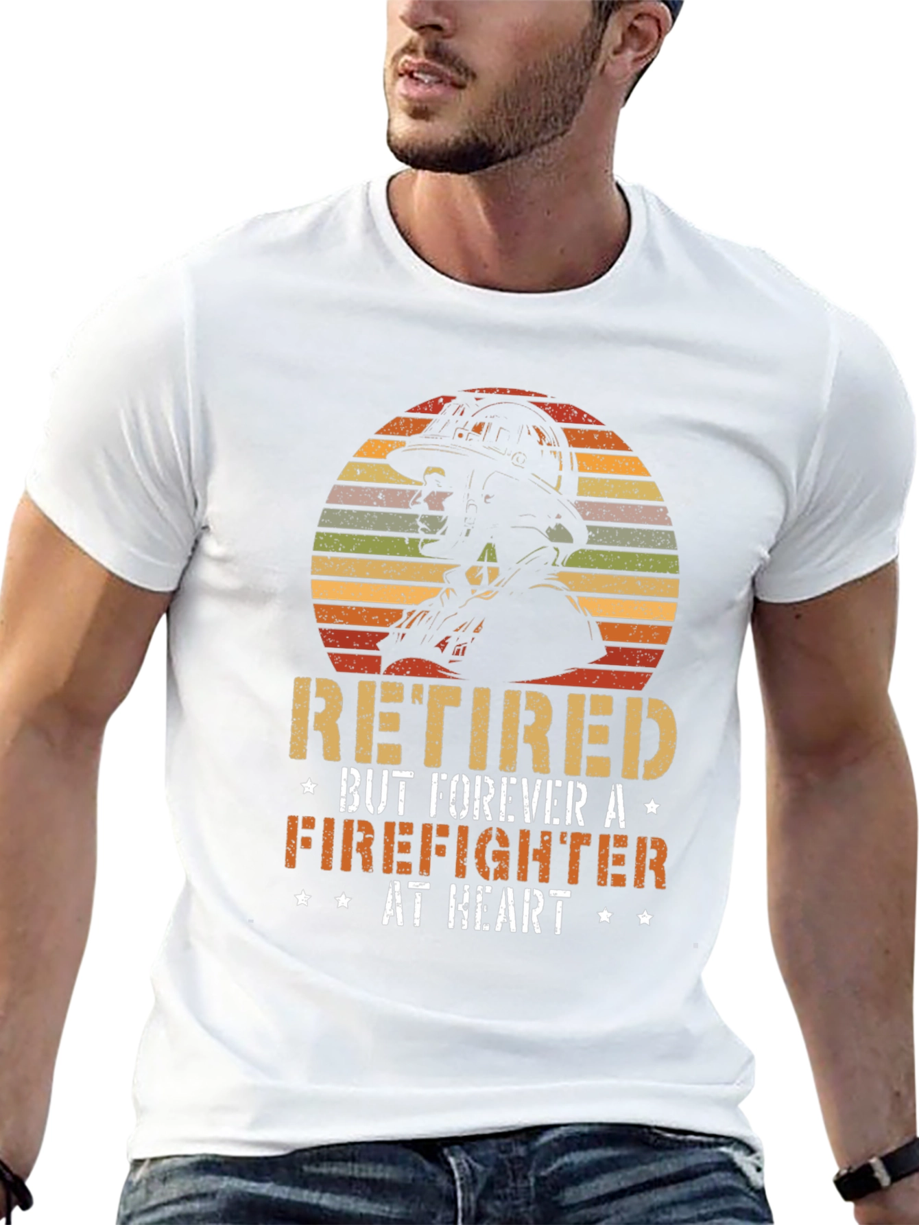 Retired Firefighter Graphic T-Shirt