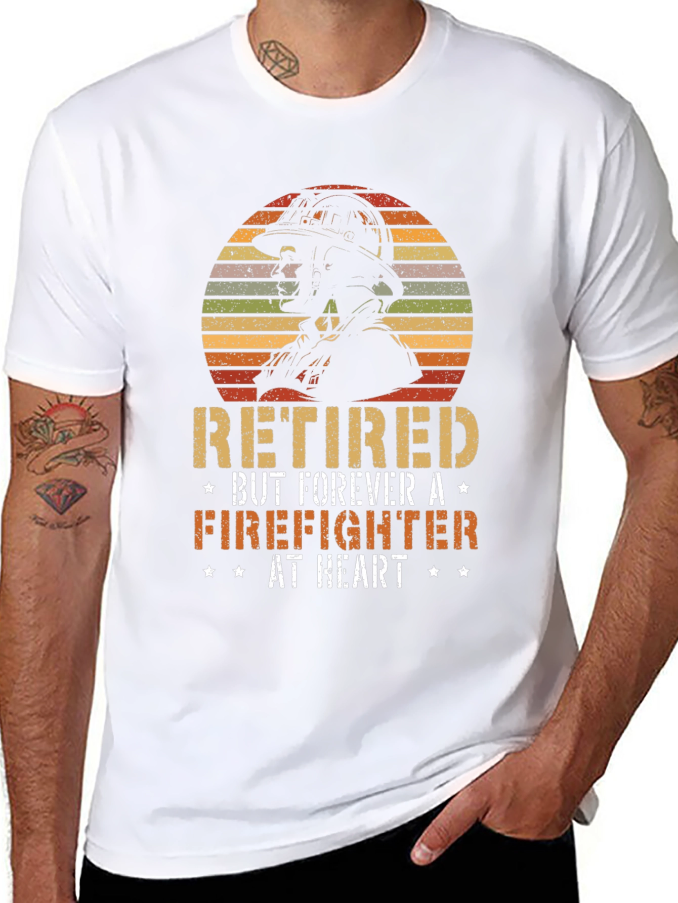 Retired Firefighter Graphic T-Shirt