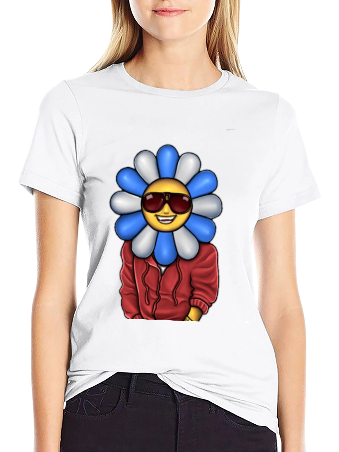 Cool Emoji Flower T-Shirt