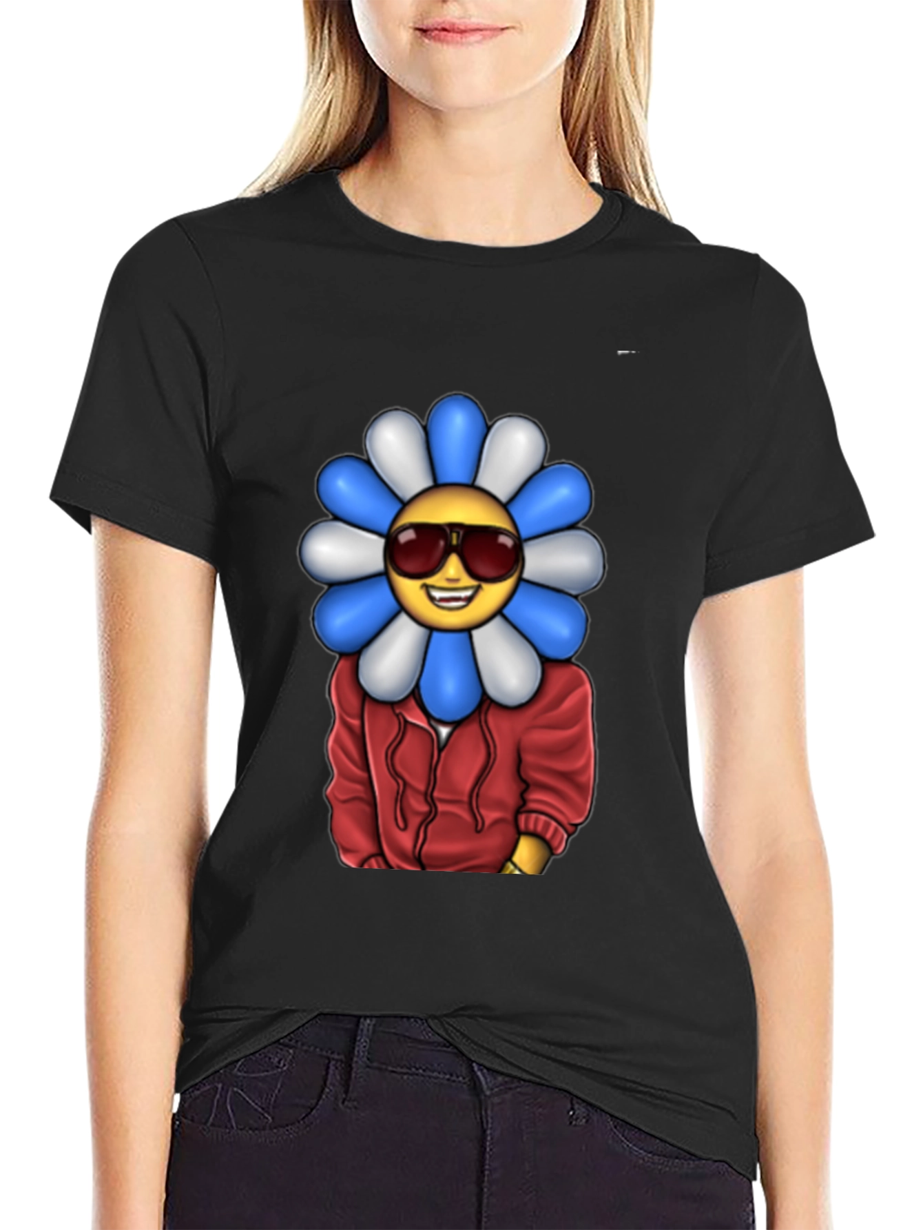 Cool Emoji Flower T-Shirt