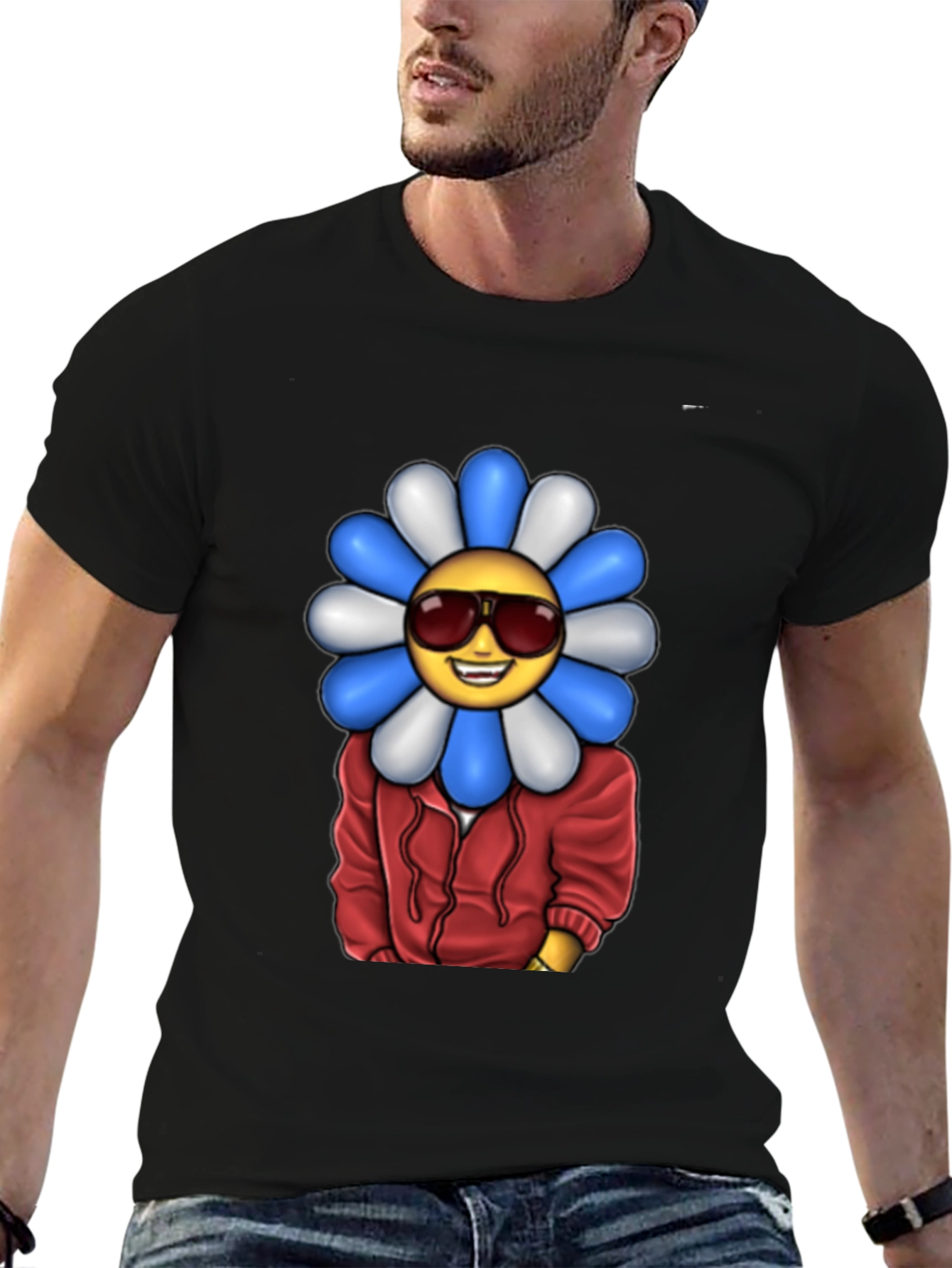 Cool Emoji Flower T-Shirt