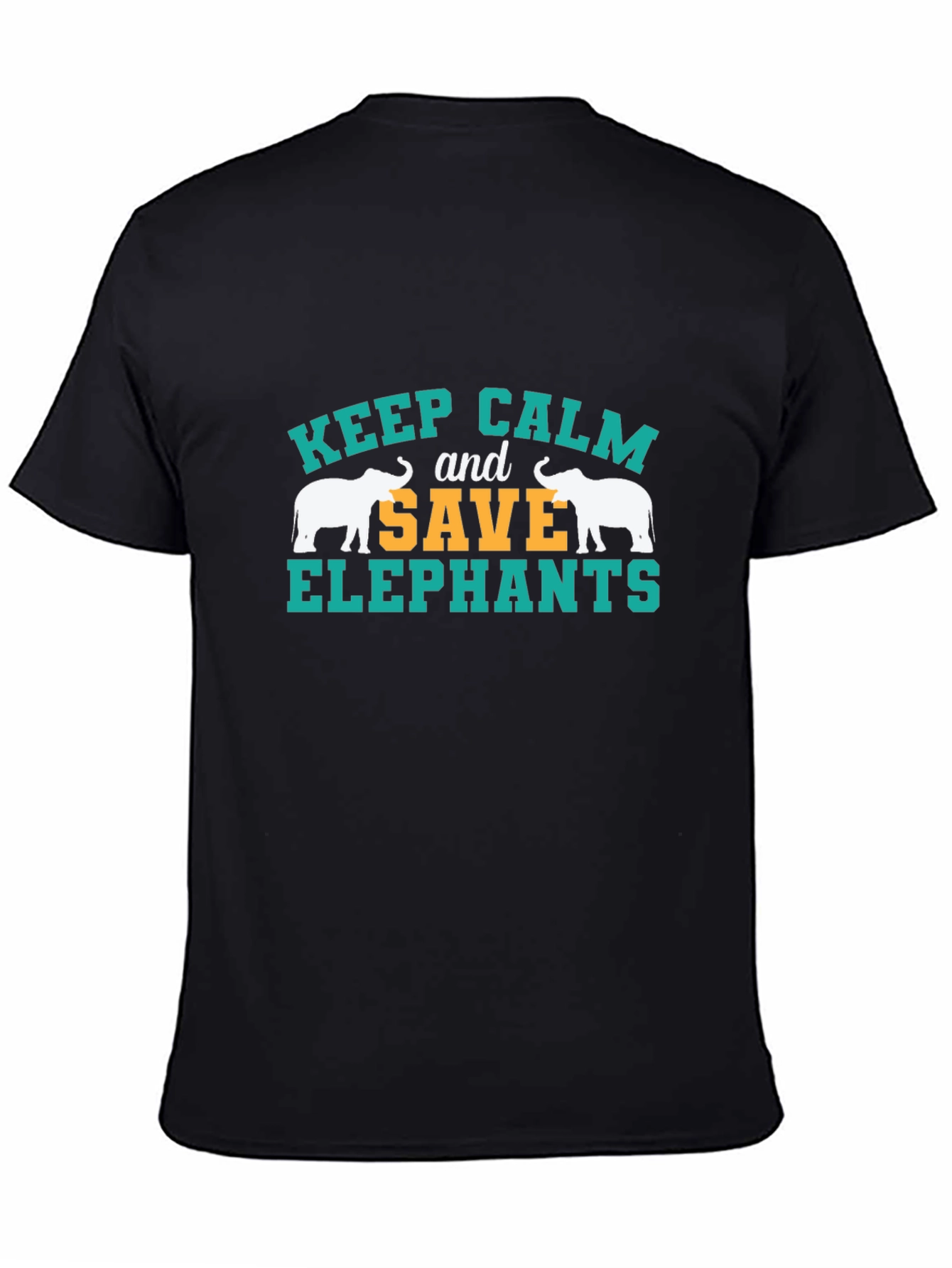 Keep Calm Save Elephants Graphic Tee