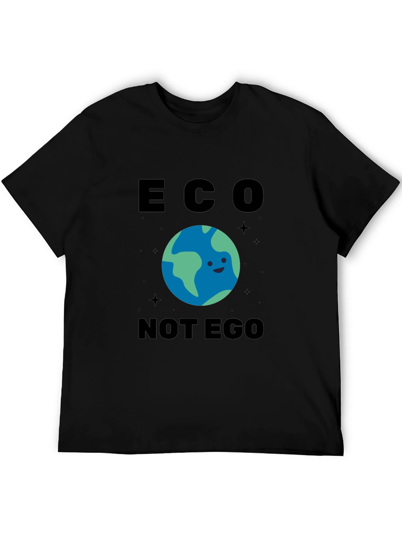Eco Not Ego Graphic T-Shirt - Earth Friendly Design