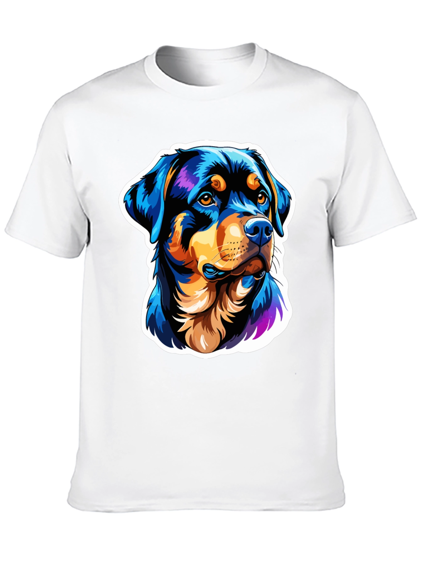 Rottweiler Dog Graphic Black T-Shirt