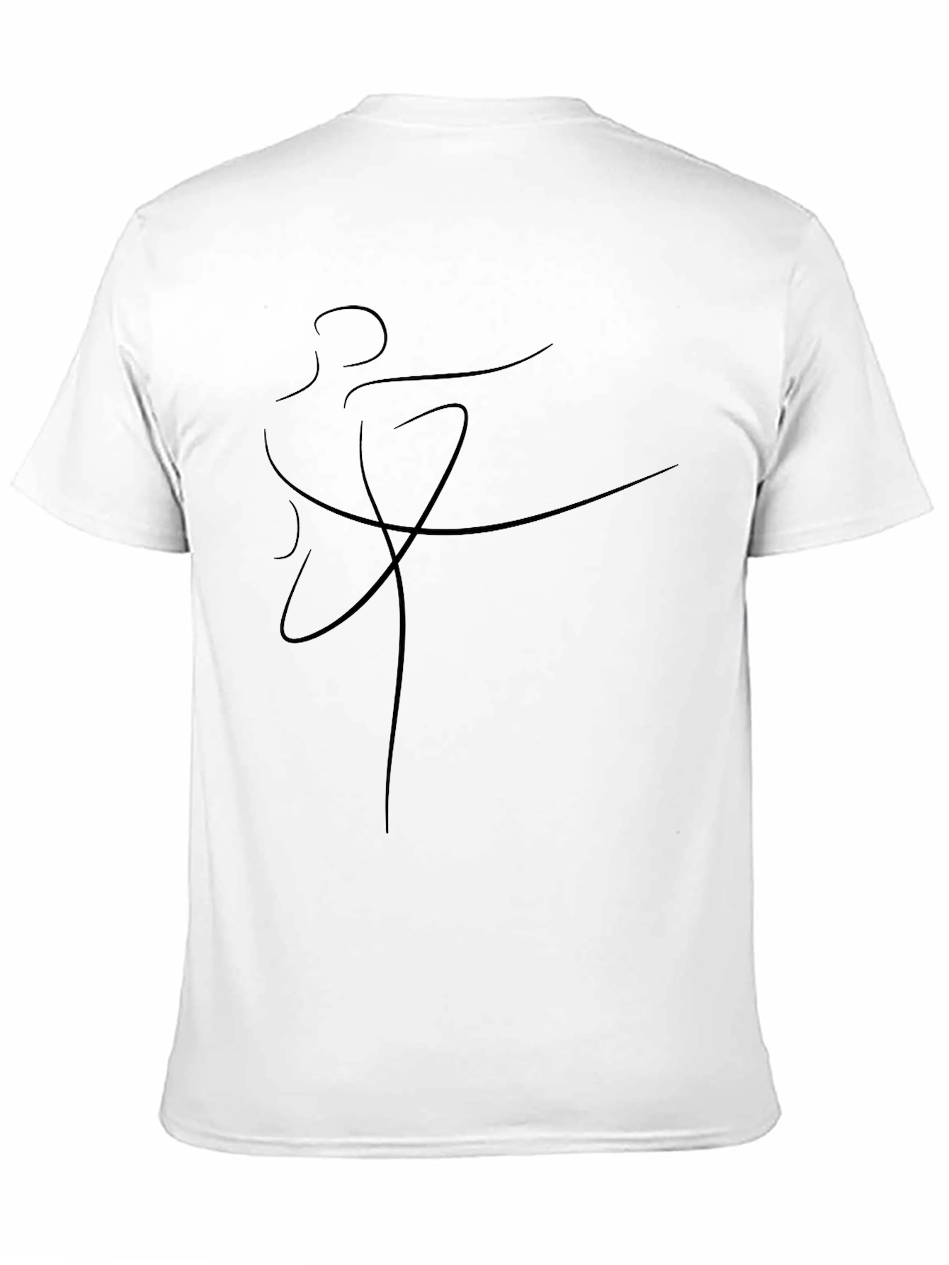 Minimalist Dancer Graphic Tee - Black