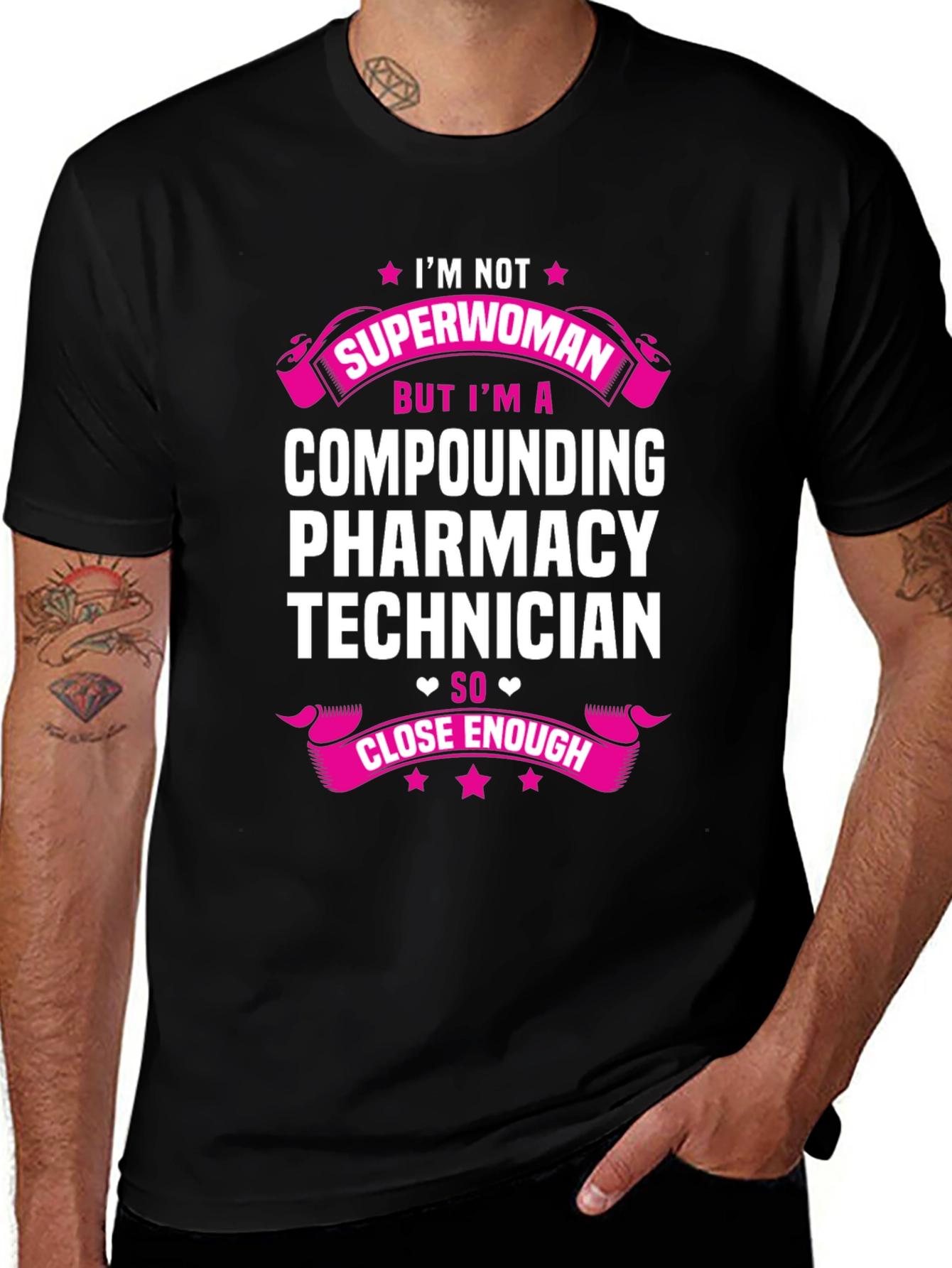Compounding Pharmacy Technician T-Shirt - Superwoman Funny