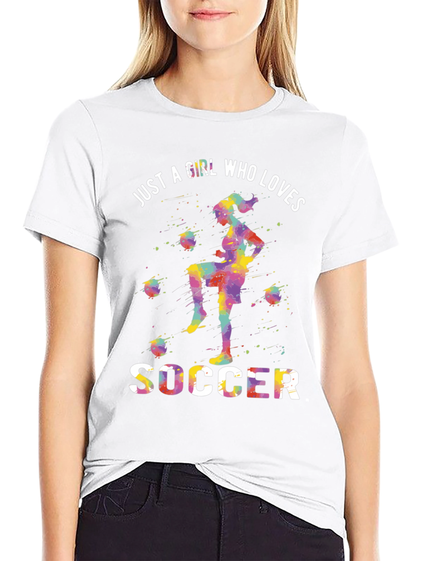 Girl Who Loves Soccer T-Shirt