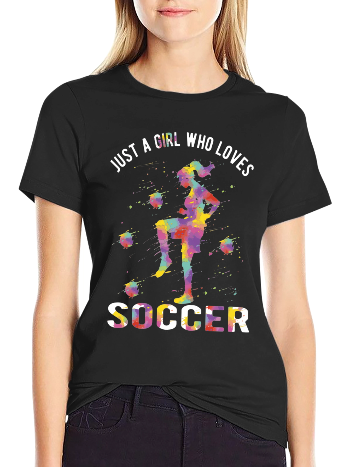 Girl Who Loves Soccer T-Shirt