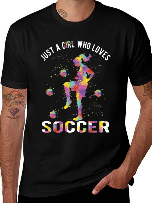 Girl Who Loves Soccer T-Shirt