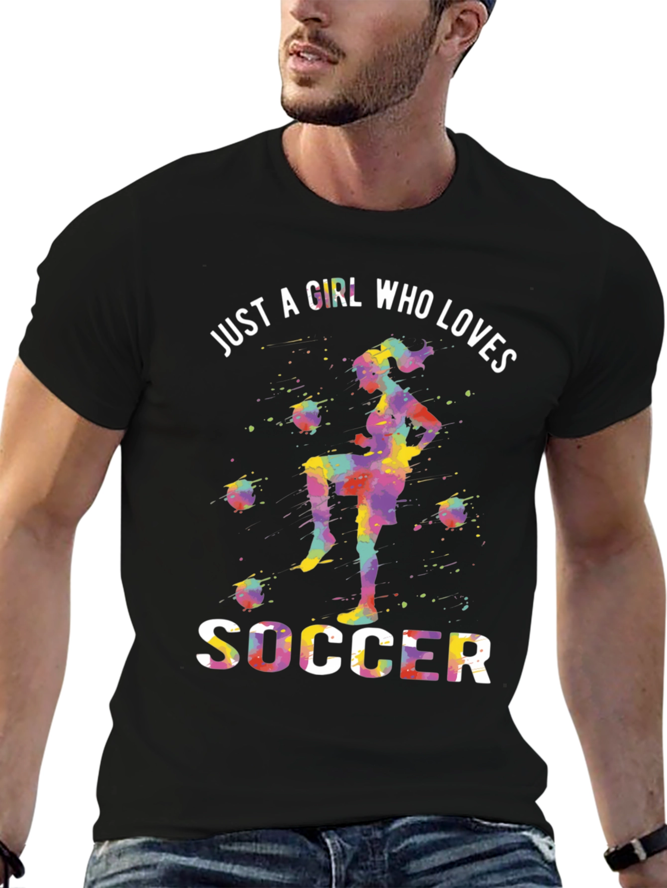 Girl Who Loves Soccer T-Shirt