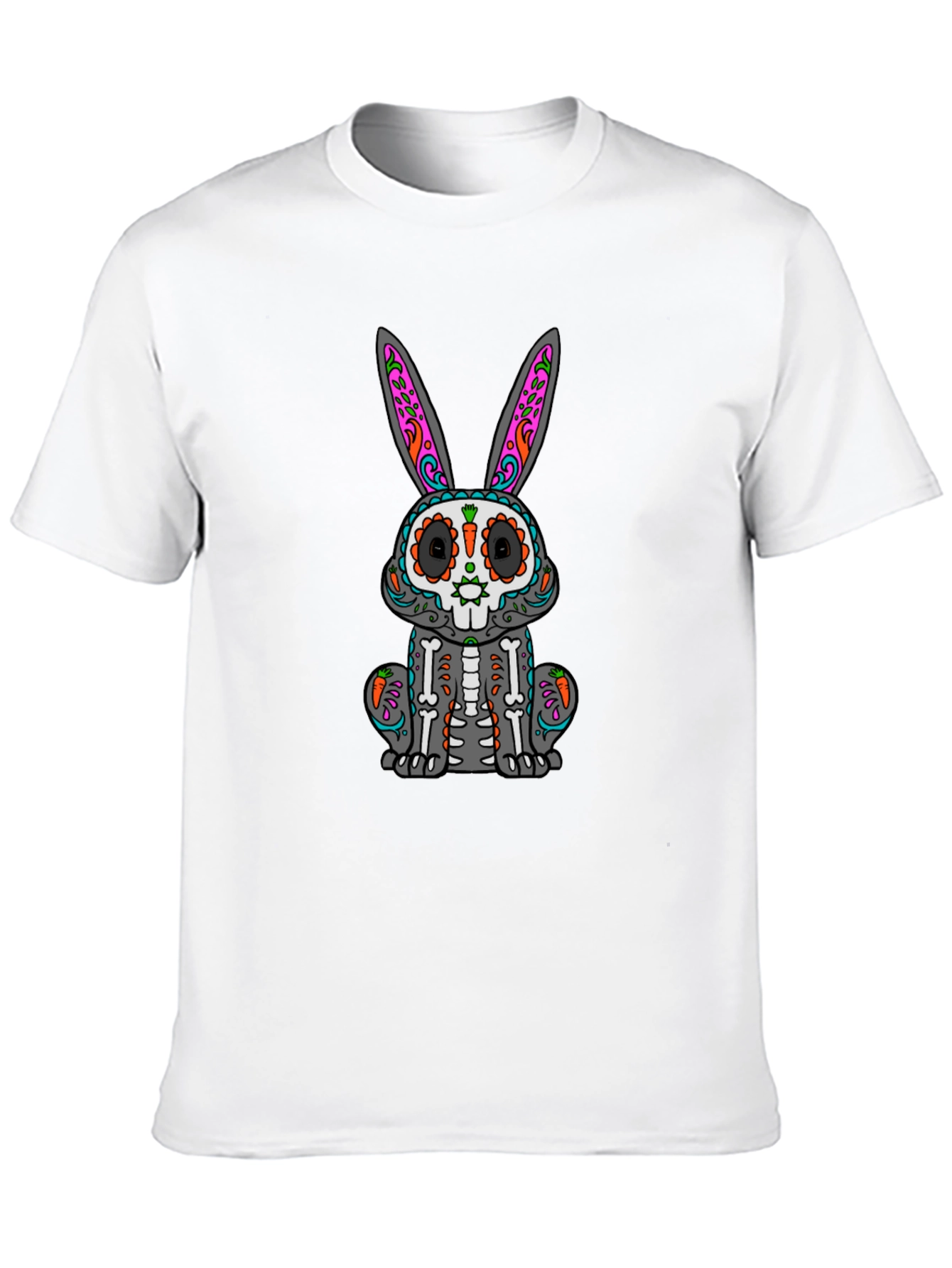 Sugar Skull Bunny T-Shirt - Day of the Dead