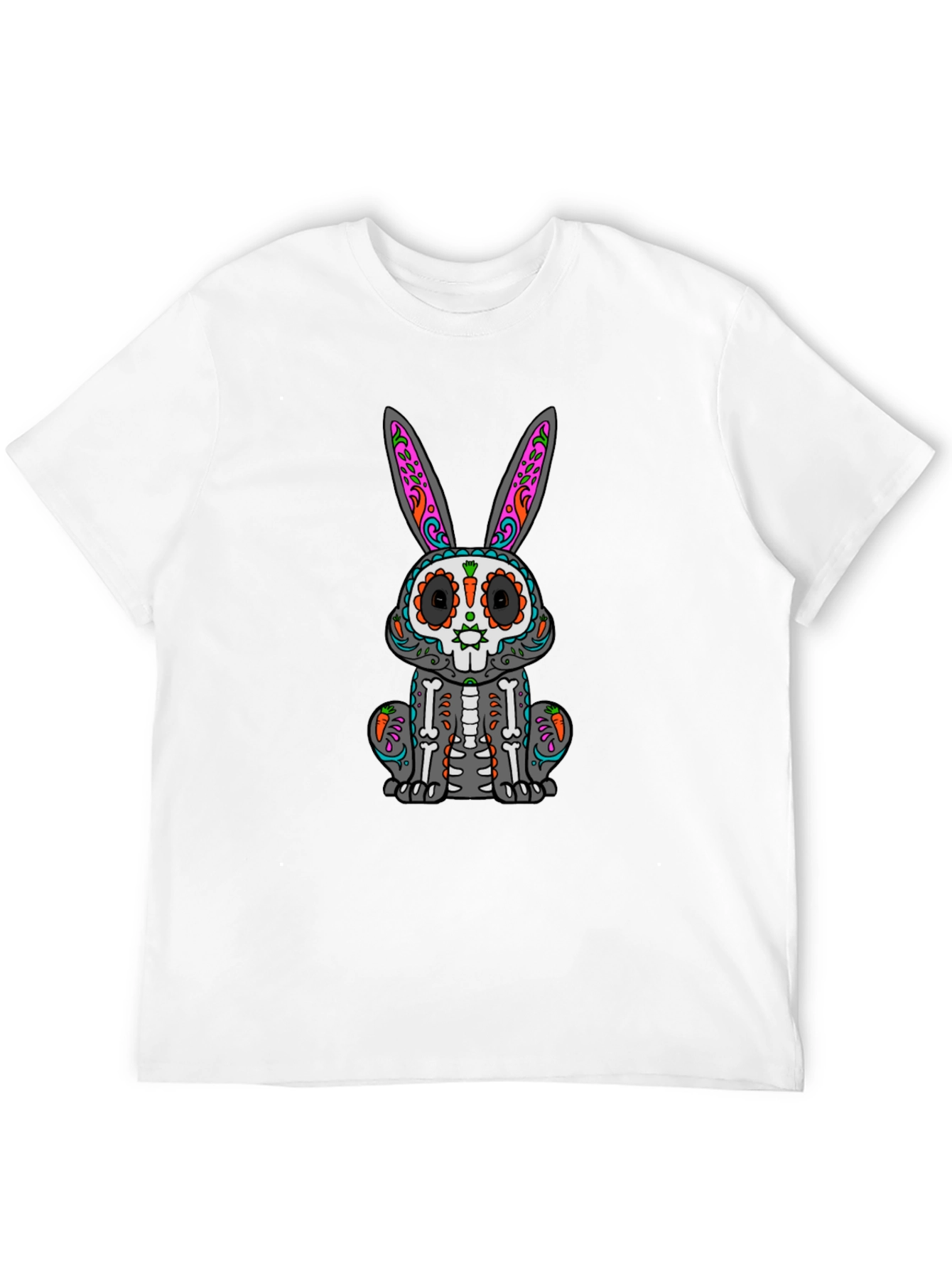 Sugar Skull Bunny T-Shirt - Day of the Dead