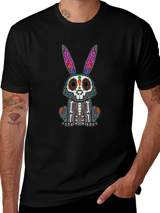 Sugar Skull Bunny T-Shirt - Day of the Dead