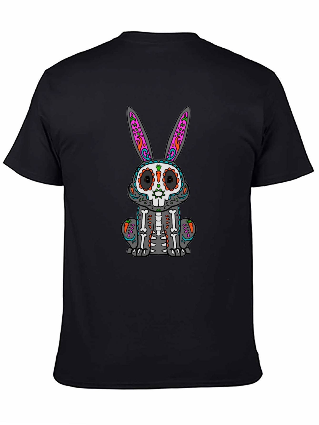 Sugar Skull Bunny T-Shirt - Day of the Dead