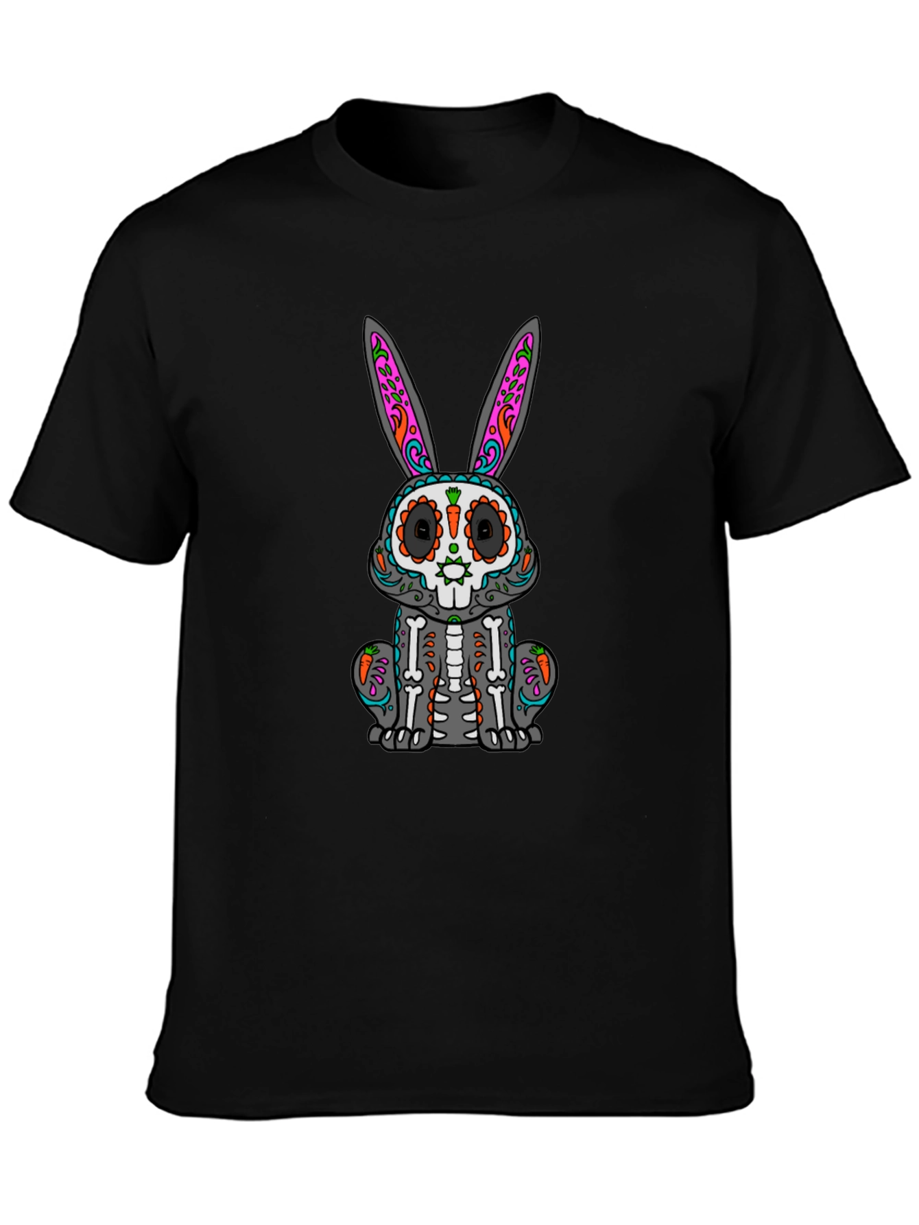 Sugar Skull Bunny T-Shirt - Day of the Dead