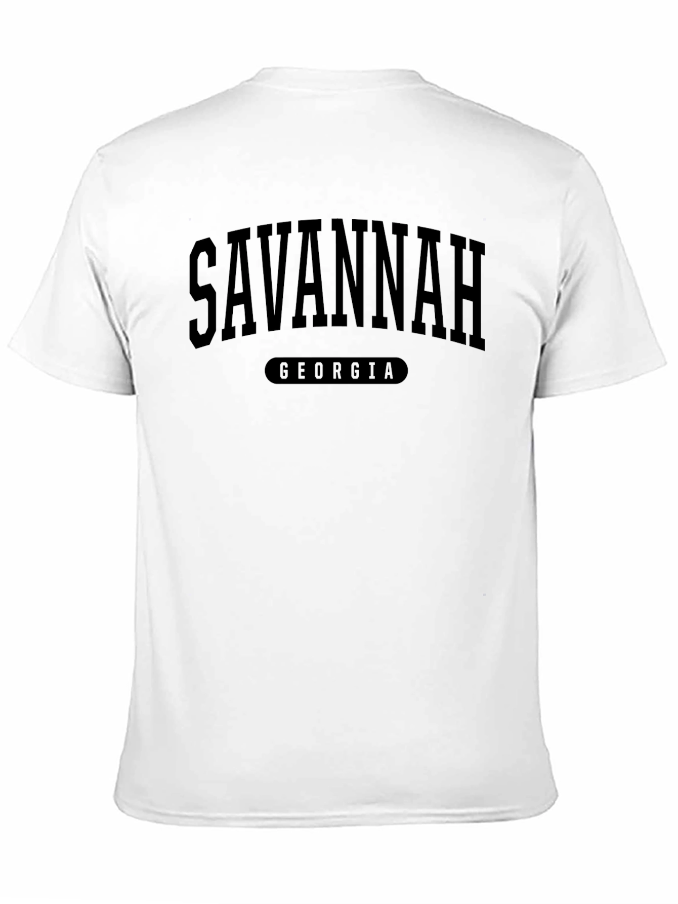 Savannah Georgia Black Graphic T-Shirt