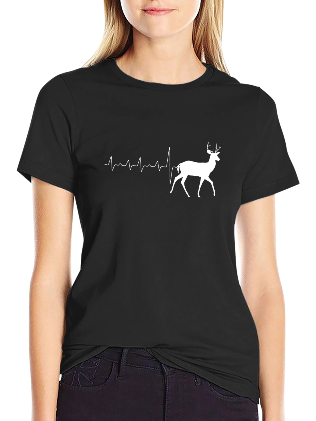 Deer Heartbeat T-Shirt - Nature Lover Tee
