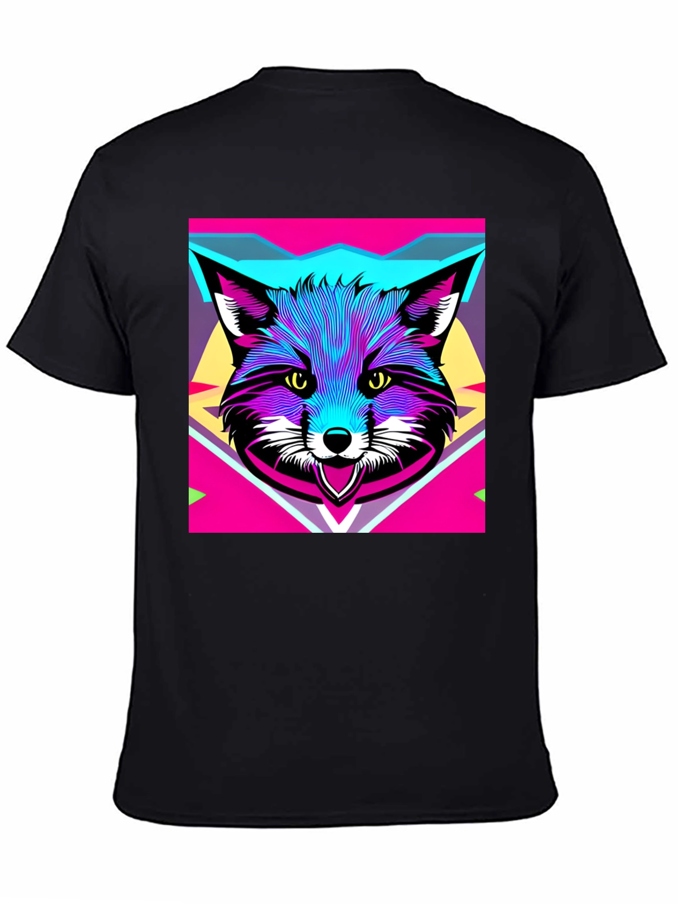 Vibrant Fox Graphic T-Shirt - Unique Animal Design