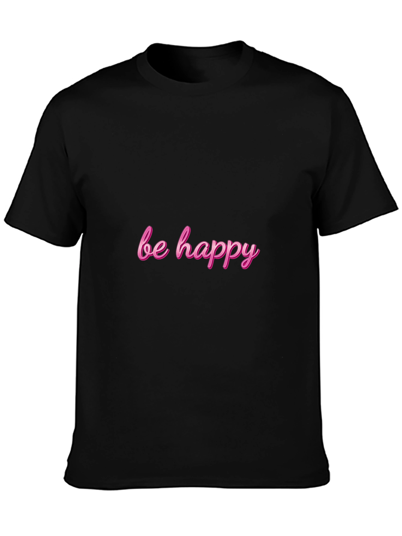 Be Happy Black T-Shirt - Menswear