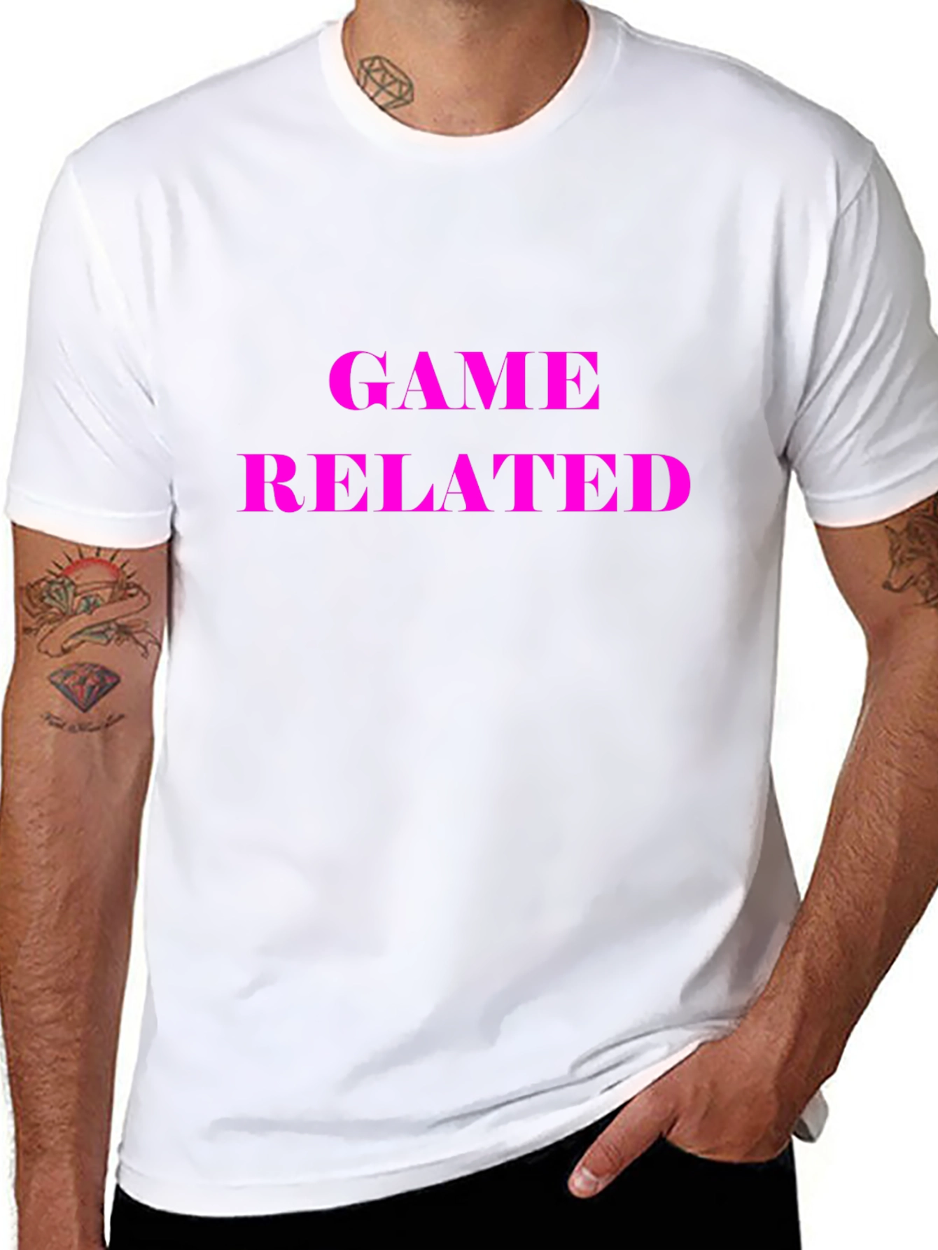 Game Related Black Graphic Tee