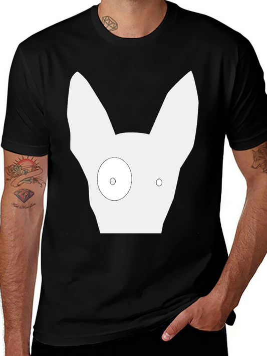 Abstract Dog Graphic Tee - Modern Minimalist Design