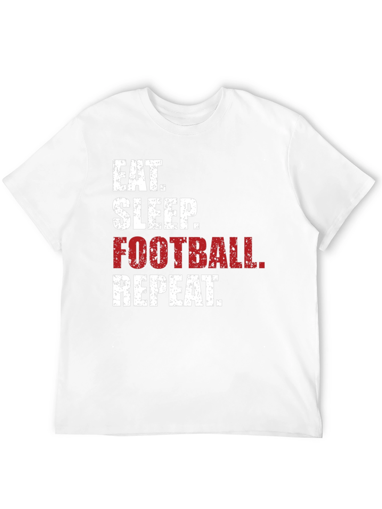 Eat Sleep Football Repeat Graphic Tee