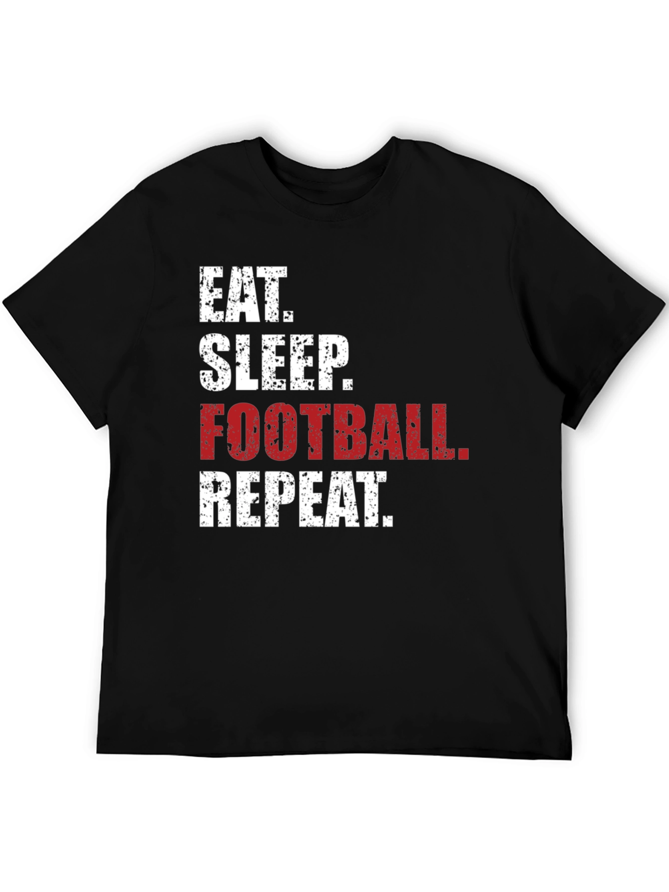 Eat Sleep Football Repeat Graphic Tee