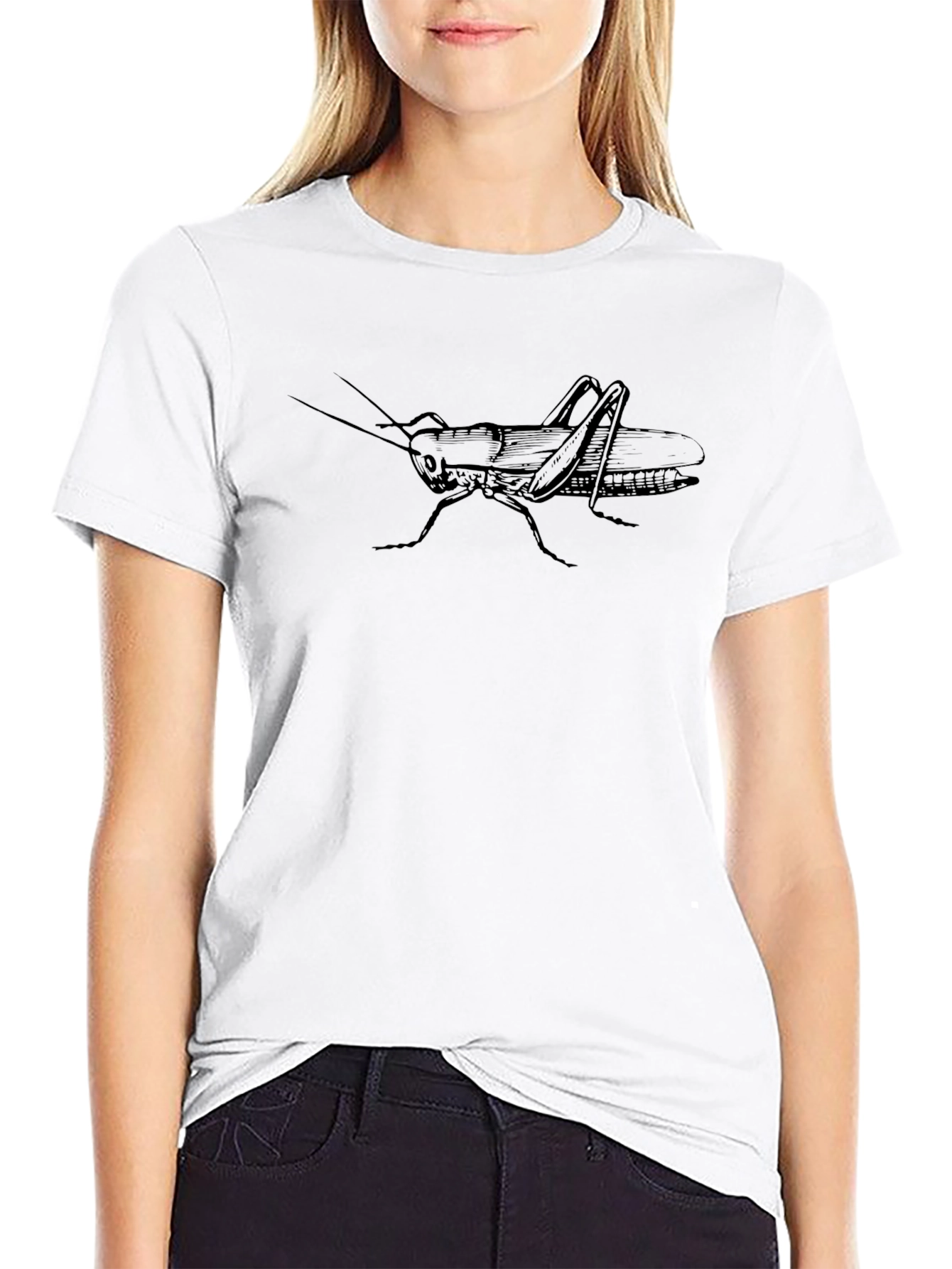 Grasshopper Graphic Black T-Shirt