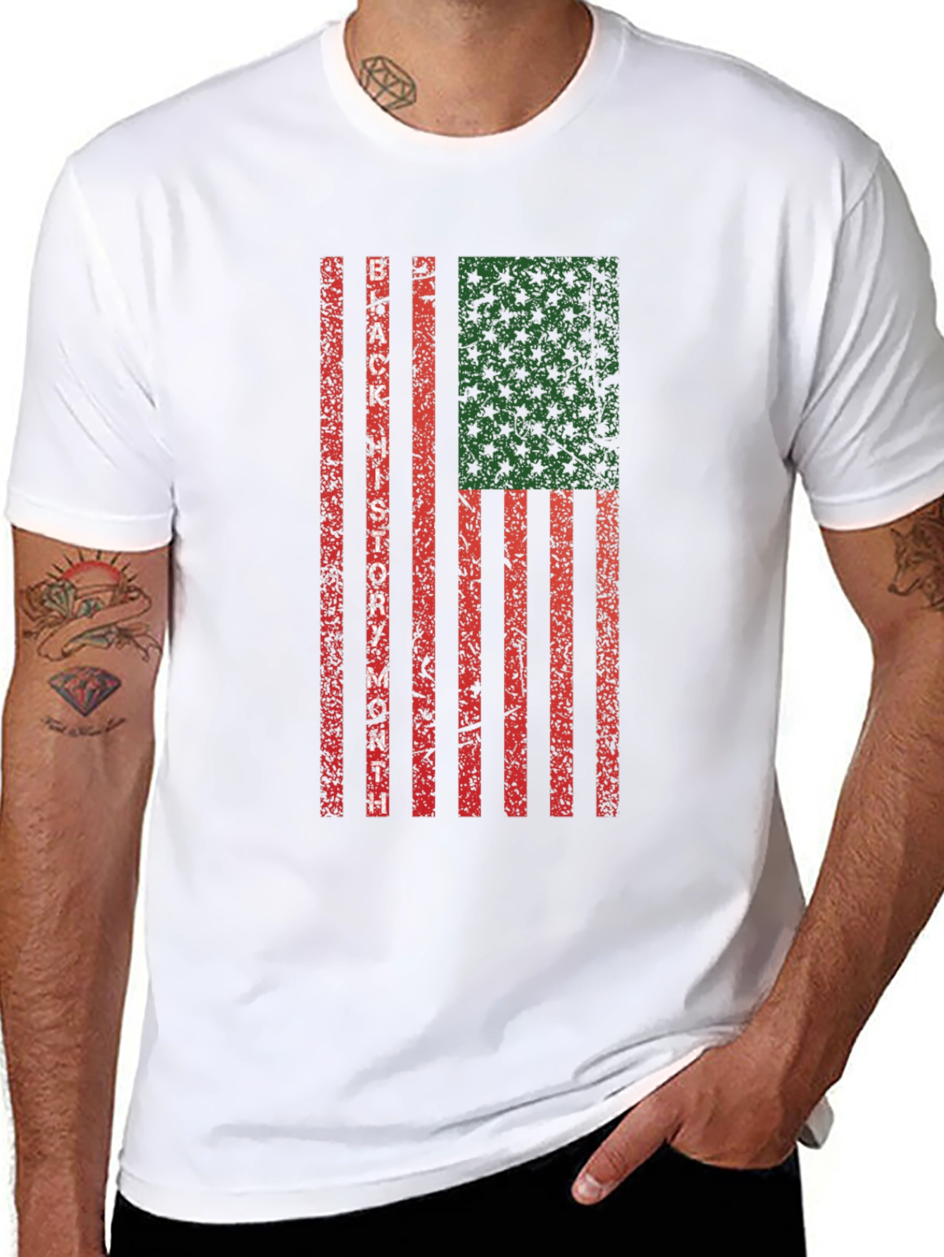 Black History Month Flag T-Shirt
