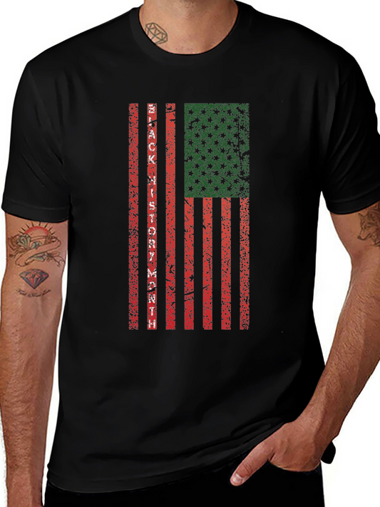 Black History Month Flag T-Shirt