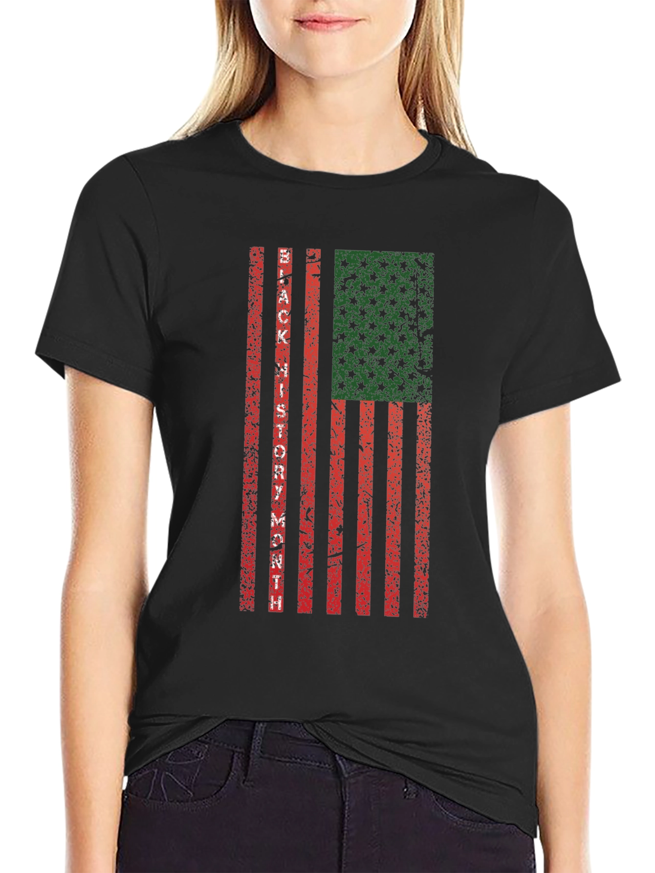 Black History Month Flag T-Shirt