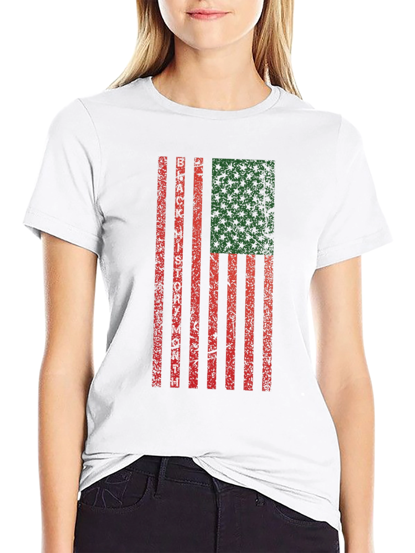 Black History Month Flag T-Shirt