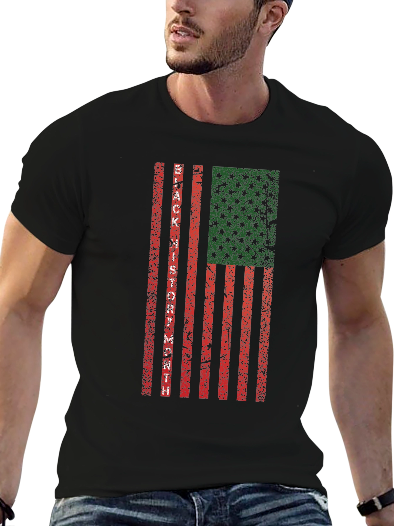 Black History Month Flag T-Shirt