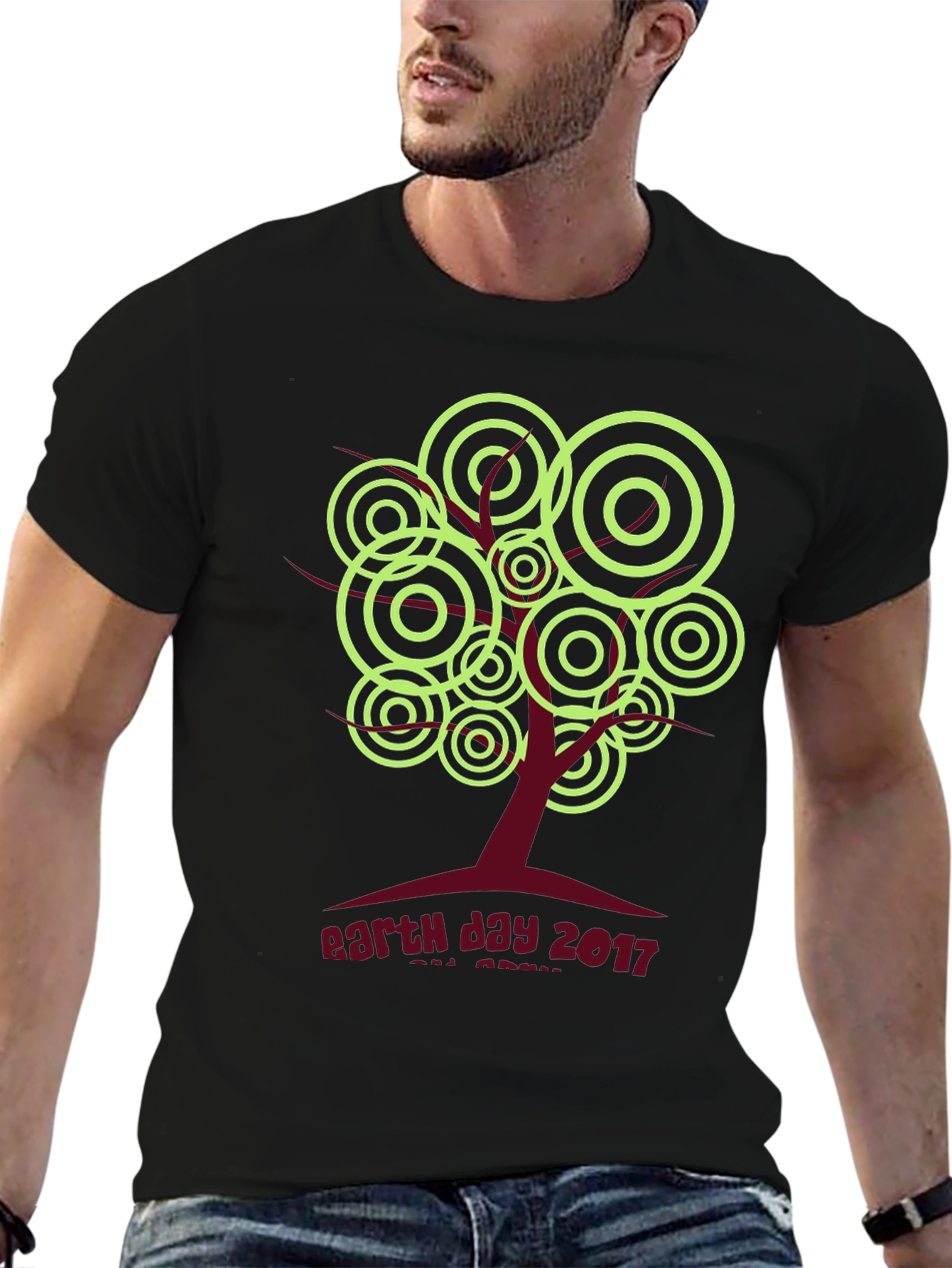 Earth Day 2017 T-Shirt: Tree Graphic Black Tee