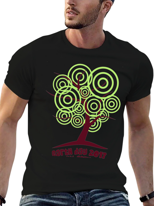Earth Day 2017 T-Shirt: Tree Graphic Black Tee