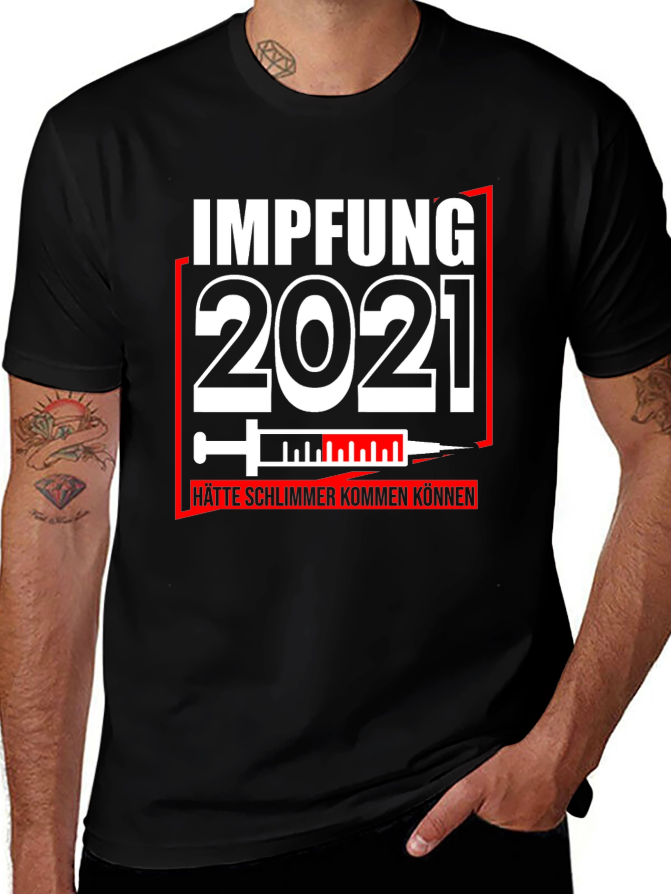 Impfung 2021 Graphic Tee - Vaccine Humor T-Shirt