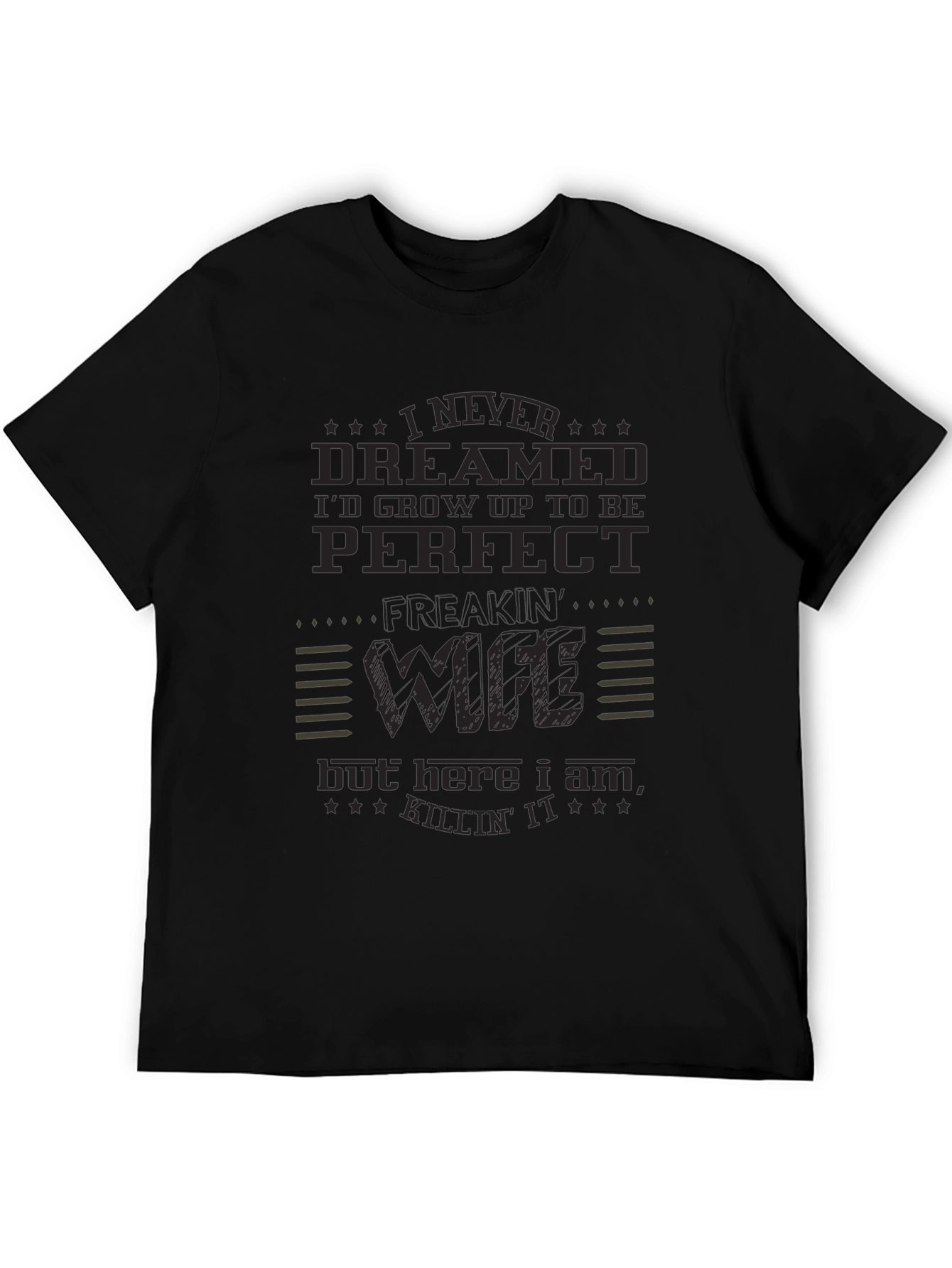 Perfect Wife Black Graphic Tee