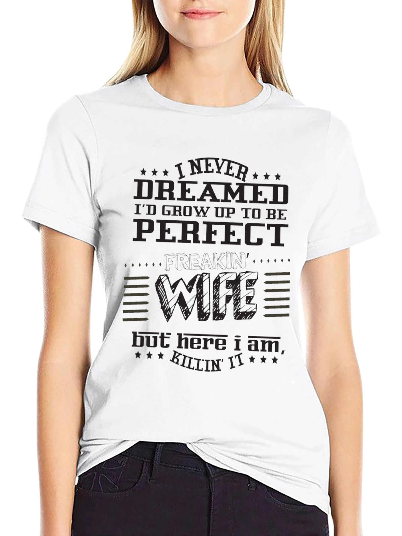 Perfect Wife Black Graphic Tee