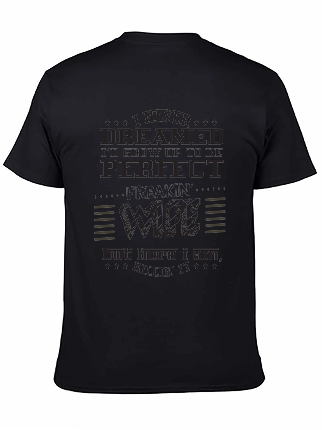 Perfect Wife Black Graphic Tee