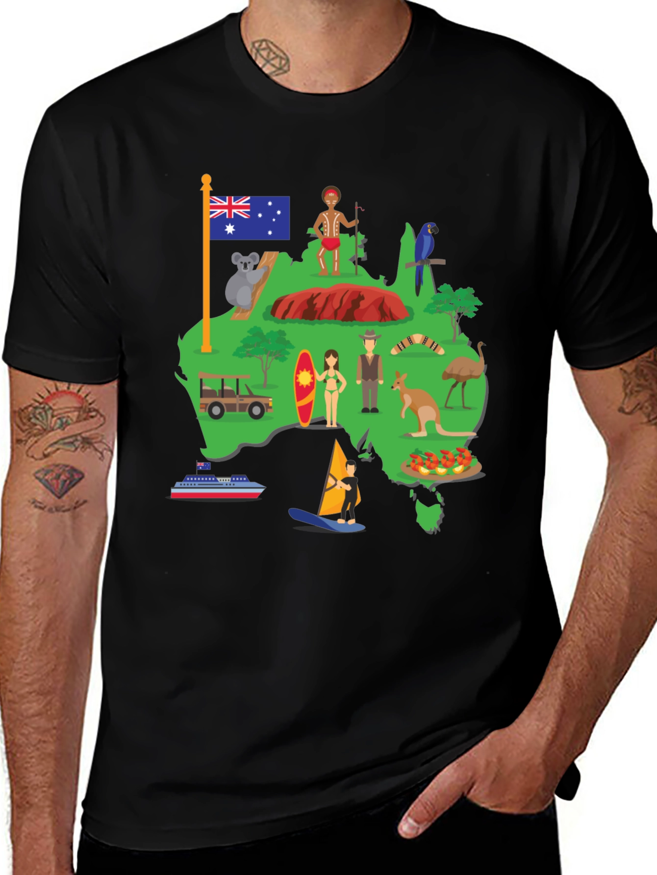 Australia Graphic T-Shirt: Aussie Pride
