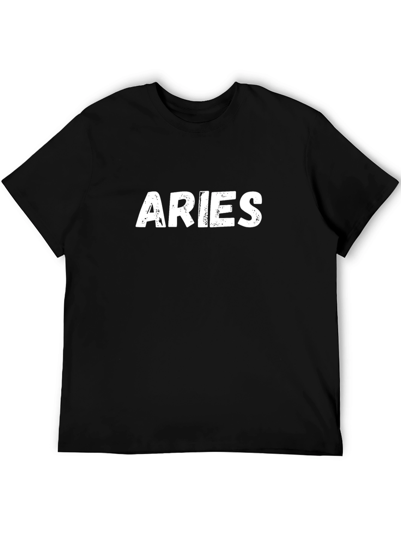 Aries Zodiac Sign Black T-Shirt