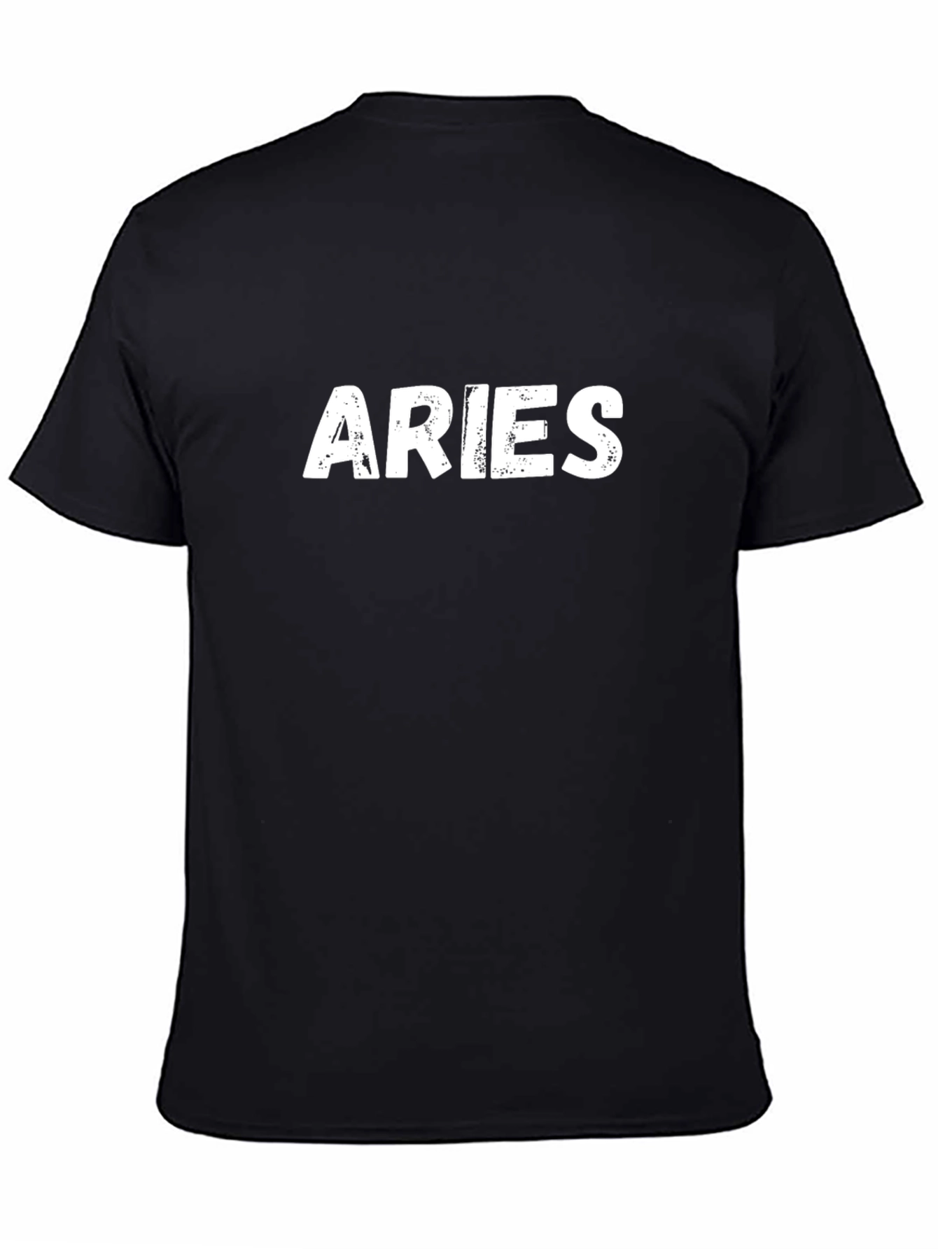 Aries Zodiac Sign Black T-Shirt