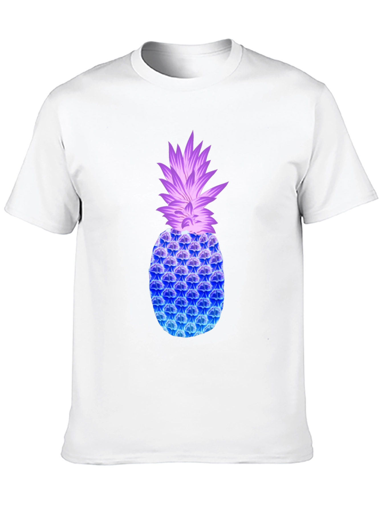 Neon Pineapple Graphic Tee - Modern Casual Style