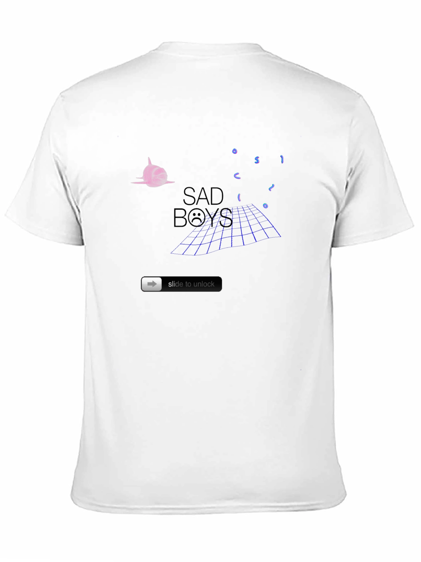 Sad Boys Graphic Print T-Shirt - Black