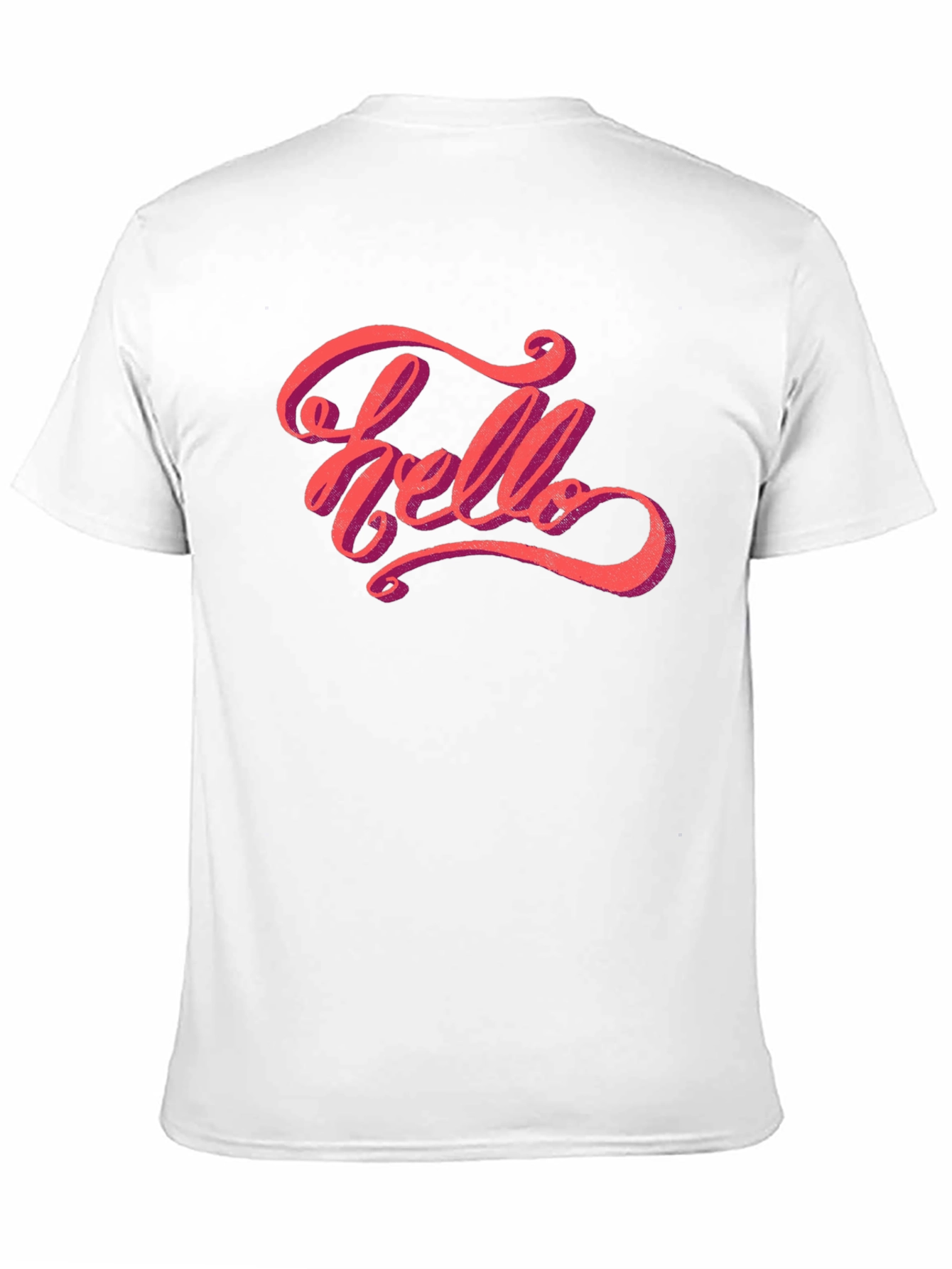 Hello Graphic Tee - Stylish Mens Black T-Shirt