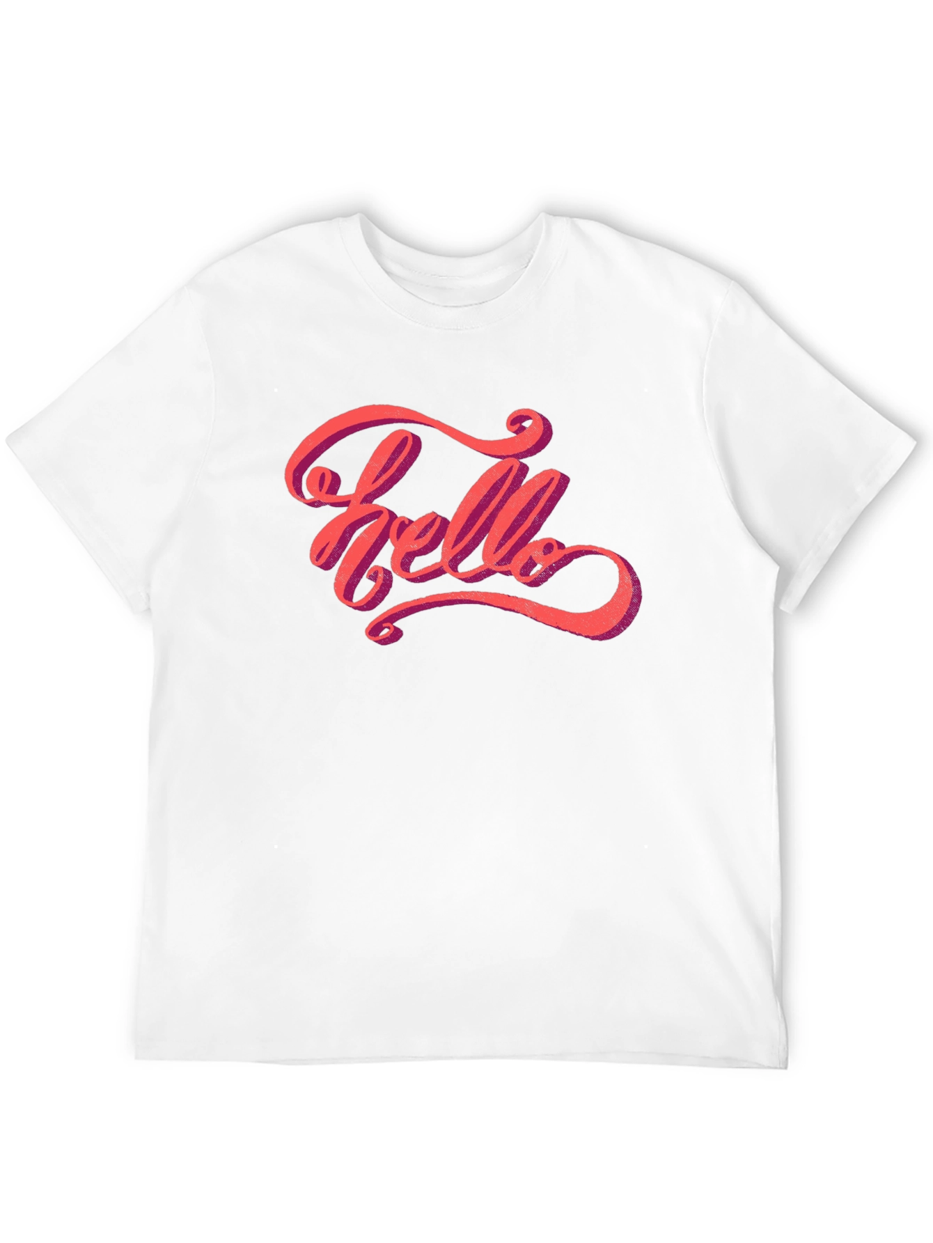 Hello Graphic Tee - Stylish Mens Black T-Shirt